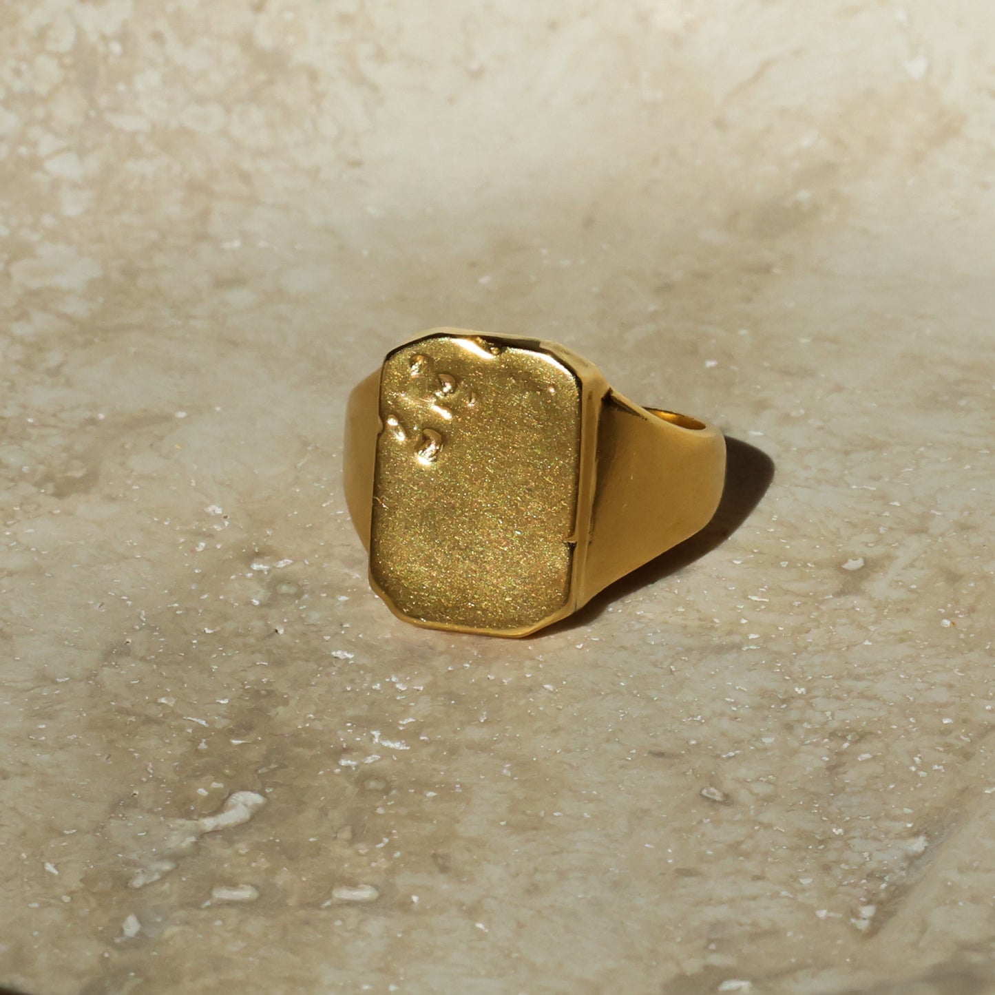 Distressed Signet Ring