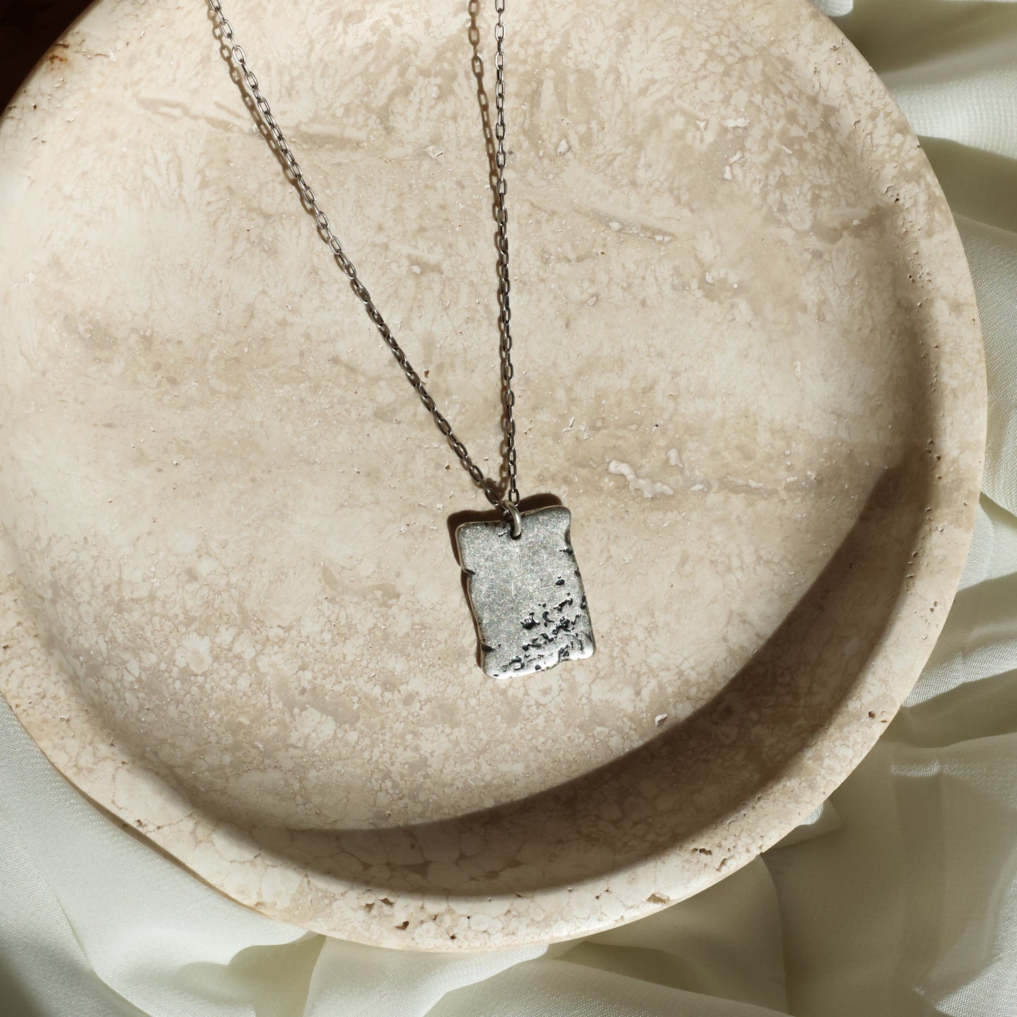 Distressed Pendant Necklace