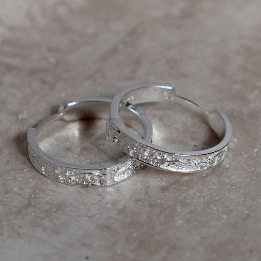 Embossed Vine Earring