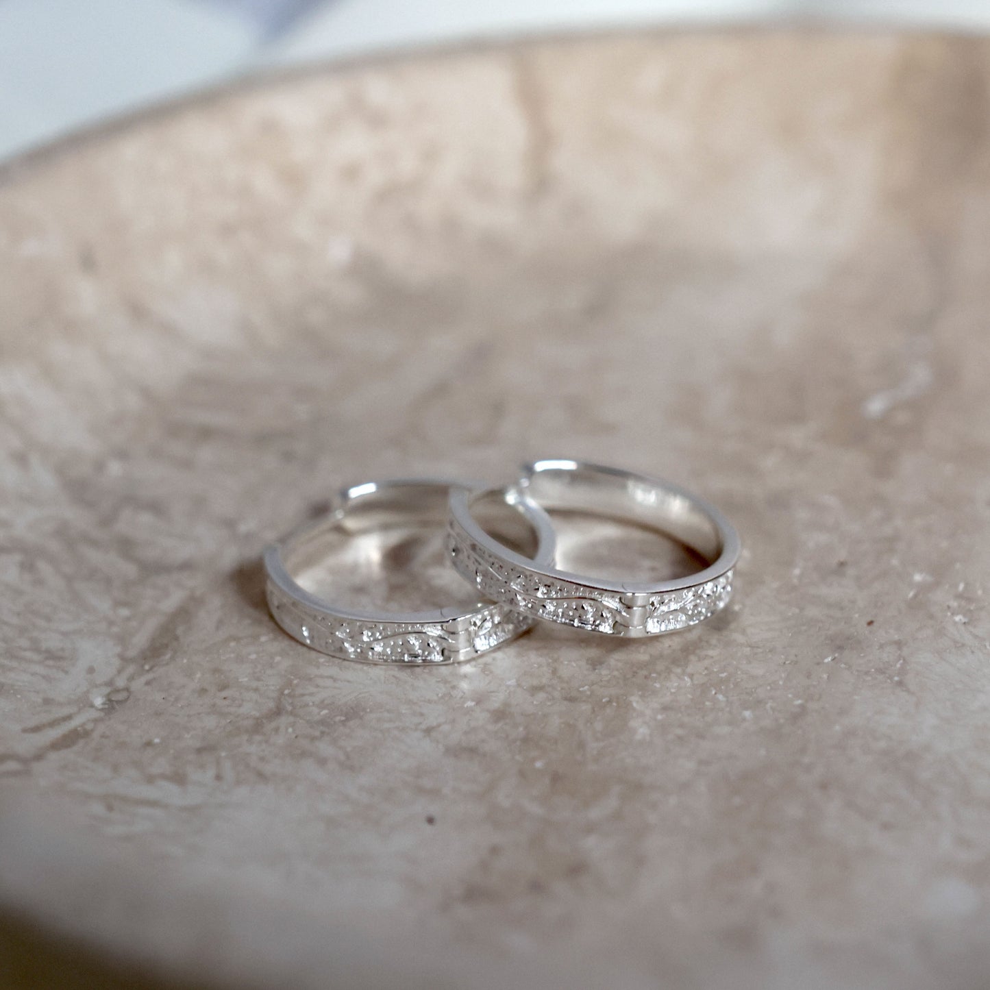Embossed Vine Earring