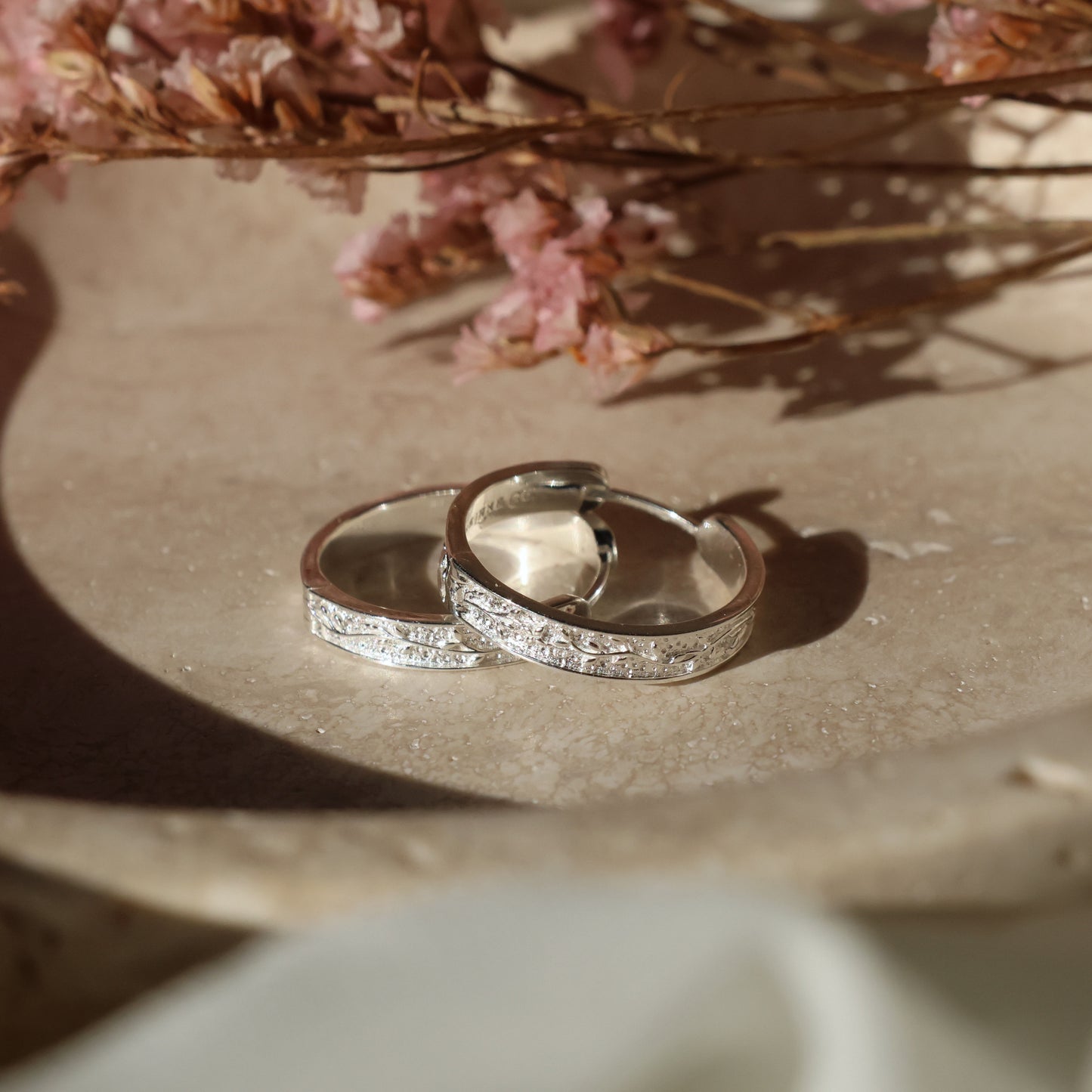 Embossed Vine Earring