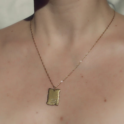 Distressed Pendant Necklace