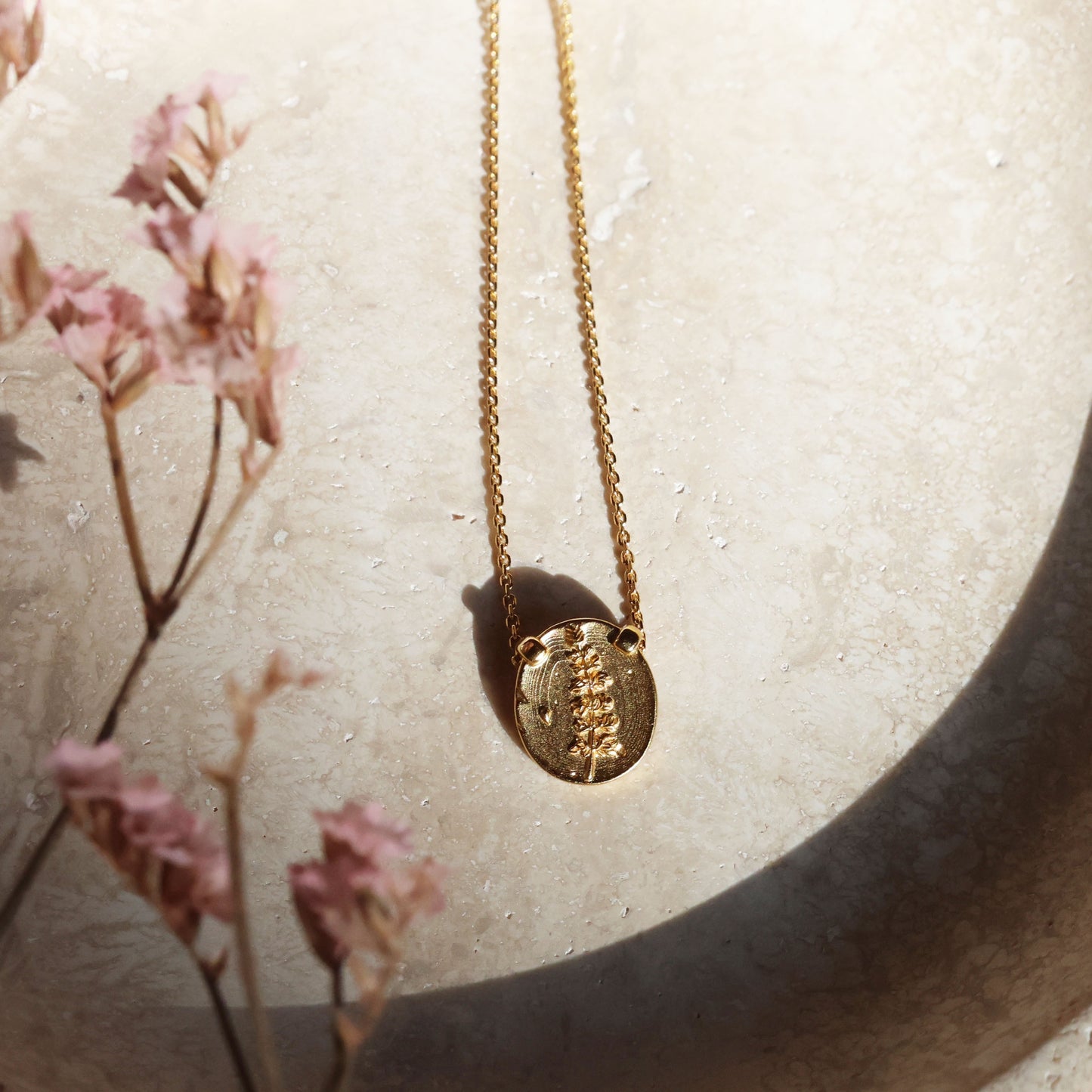 Lupine Coin Pendant