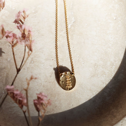 Lupine Coin Pendant