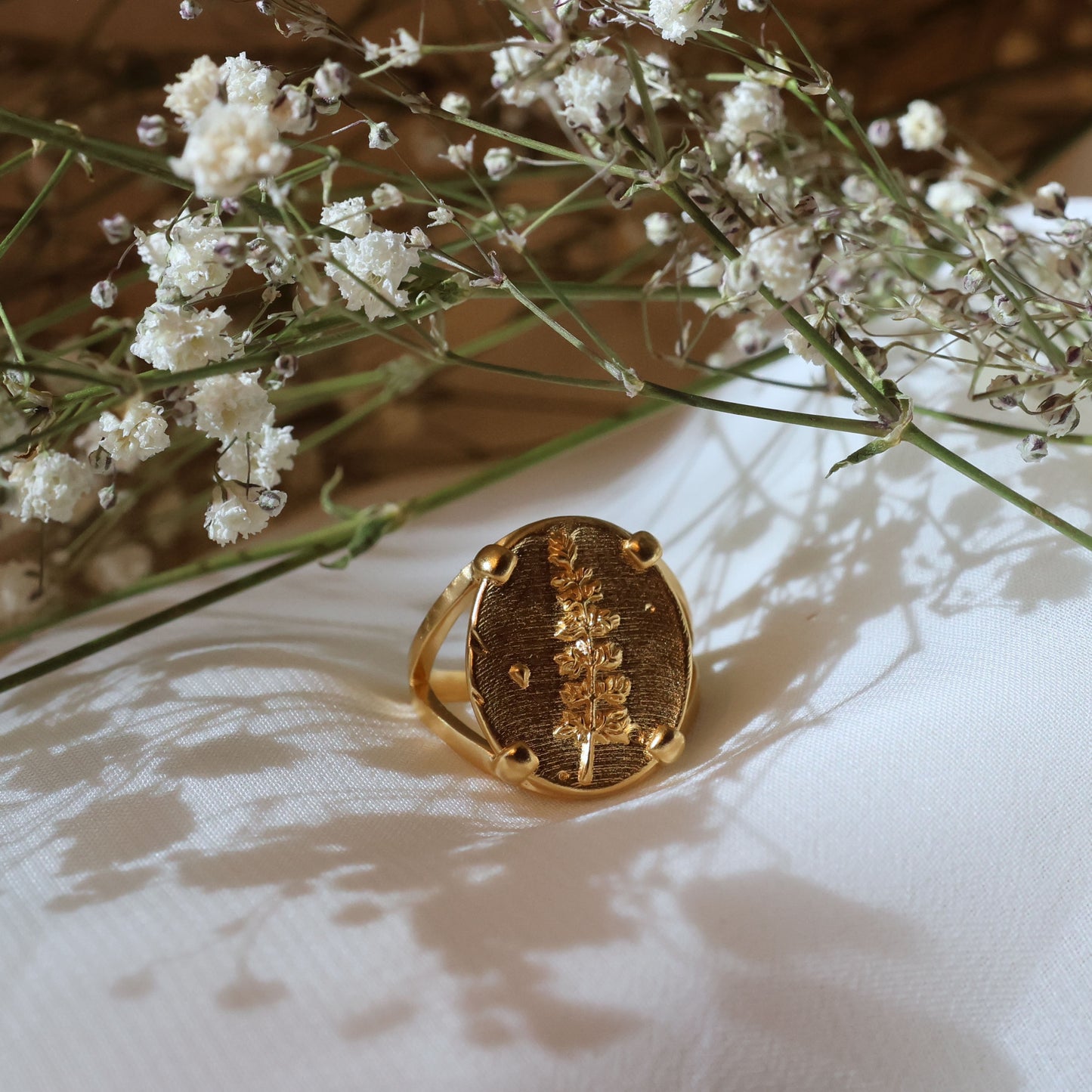 Lupine Coin Ring